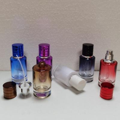30ml  50ml 100ml colorful round perfume glass bottle